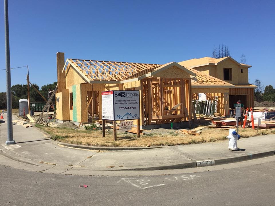 New construction home framing and structural work